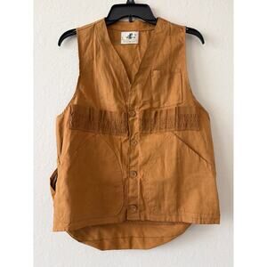 Vintage 1960s Black Sheep Canvas Cotton Hunting Vest Brown Men's Small Gorecorp